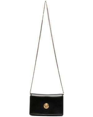 Versace Emblème Leather Mini Bag - White