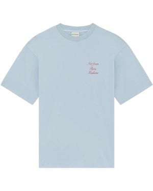 Drole de Monsieur Slogan T-Shirt - Blue