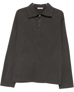 The Row Marcielo Half-Zip Jumper - Black