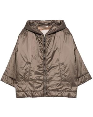Max Mara Nylon Padded Blouson Jacket - Brown