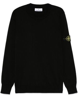 Stone Island Cotton Jumper - Black