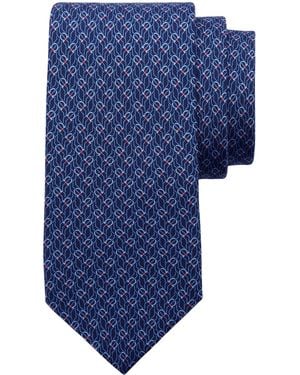 Ferragamo Cravatta Tetris - Blu