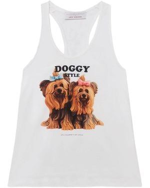 Stella McCartney Jeff Koons Cotton Tank Top - White