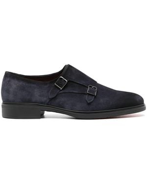 Santoni Leather Mocassin - Black