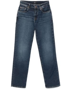 7 For All Mankind Jeans Dritto Calie - Blu