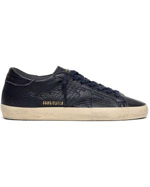 Golden Goose Super-Star Leather Trainers - Blue