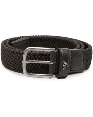 Emporio Armani Leather Belt - Black