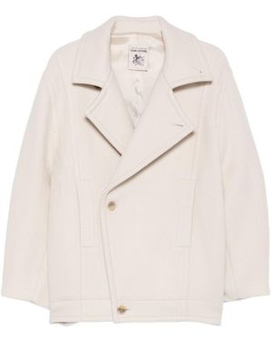 Semicouture Kara Wool Coat - White