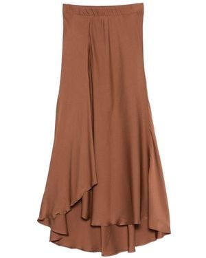 Silk95five Sirene Silk Skirt - Brown