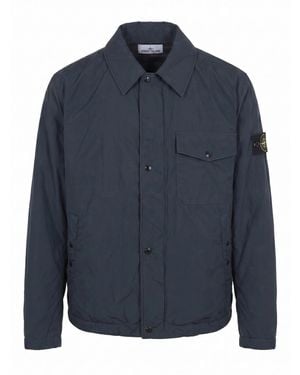 Stone Island Logo Blouson Jacket - Blue
