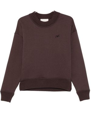Closed Cotton Crewneck Sweatshirt - Purple