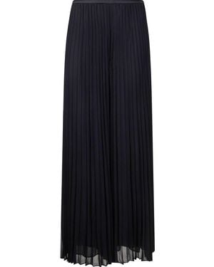 Emporio Armani Georgette Long Skirt - Blue