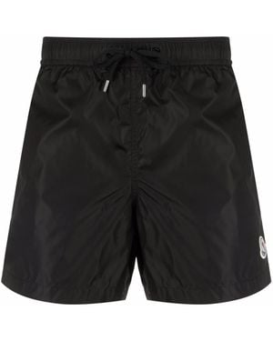 Moncler Logo Swimshorts - Black