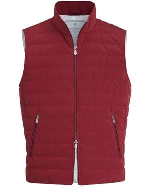Brunello Cucinelli Down Vest - Red