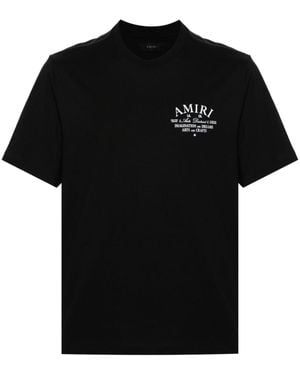Amiri T-Shirt With Logo - Black