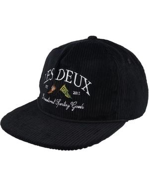 Les Deux Velvet Ivy League Hat - Black