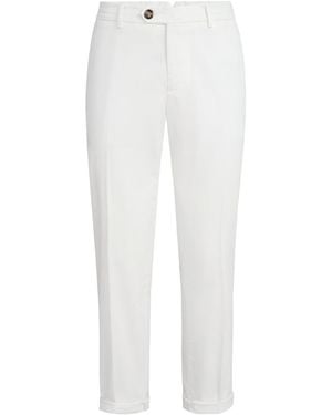 Brunello Cucinelli Cotton Trousers - White