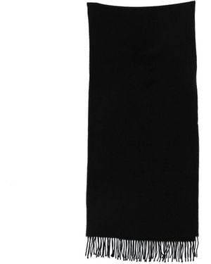 Emporio Armani Wool Hooded Scarf - Black