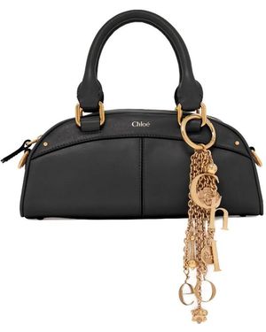 Chloé Small Leather Bowling Bag - Black