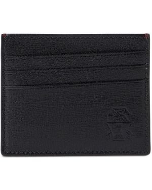 Brunello Cucinelli Leather Credit Card Case - Black