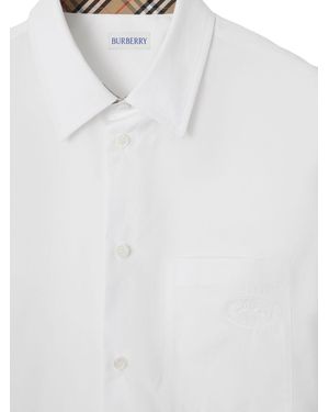 Burberry Shirt With Logo - White
