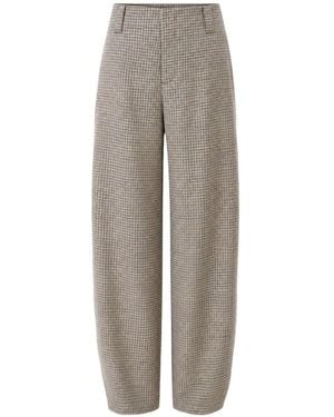 Closed Wool Blend Pants - Grey