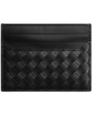 Bottega Veneta Leather Card Holder - White