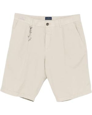 Paul & Shark Cotton Bermuda Shorts - White