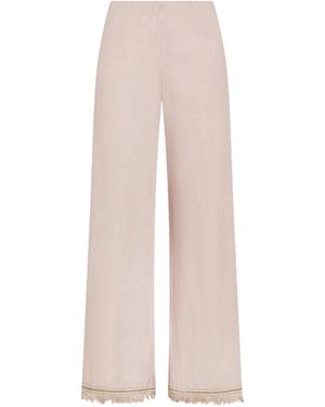 Seventy Stretch Linen Trousers - White