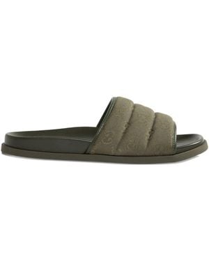 Gucci Gg Pool Slides - Green