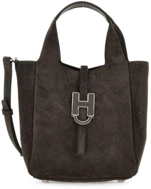 Hogan Trend Mini Leather Tote - Black