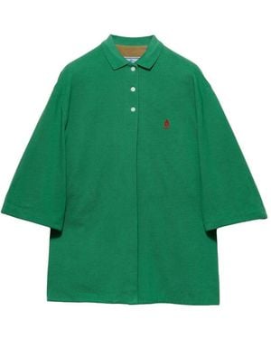 Prada Piquet Cotton Shirt - Green