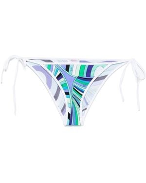 Emilio Pucci Printed Bikini Bottom - Blue