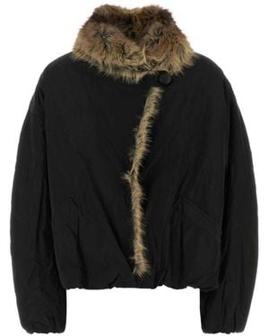 Isabel Marant Charone Short Parka Coat - Black