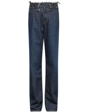 MM6 by Maison Margiela Denim Cotton Jeans - Blue