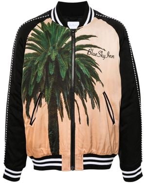 BLUE SKY INN Giacca Varsity Con Logo - Nero