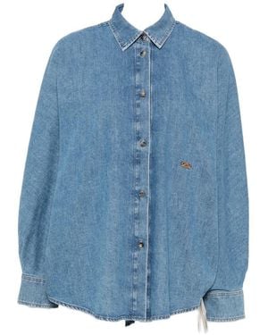 Loewe Anagram Denim Shirt - Blue