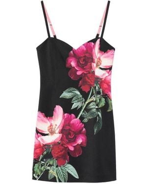 Alice + Olivia Nina Sweetheart Spaghetti Strap Mini Dress - Red