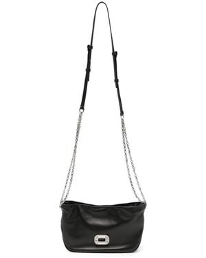 Roger Vivier Pilgrim Mini Leather Clutch - White