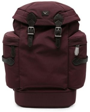 Emporio Armani Nylon Backpack - Red