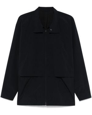 Homme Plissé Issey Miyake Shirt With Windbreak Flap - Black