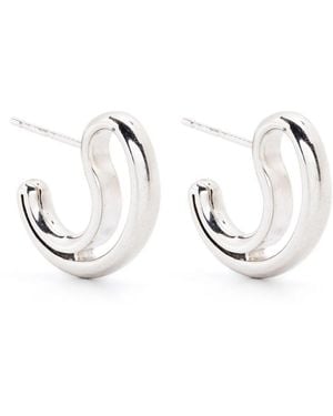 Bottega Veneta Frills Small Earrings - White