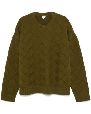 Bottega Veneta Crew Neck Jumper - Green