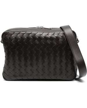 Bottega Veneta Woven Camera Bag - Black
