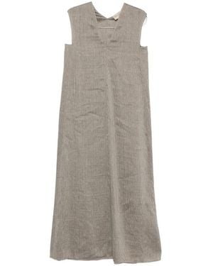 Cortana Aria Linen Long Dress - Grey