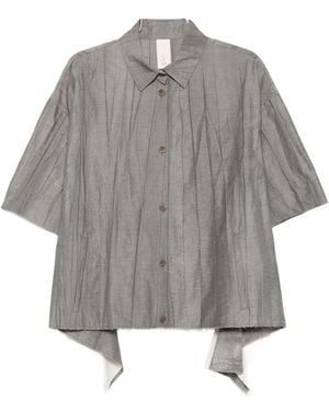 SOH Cotton Blend Blouse - Grey