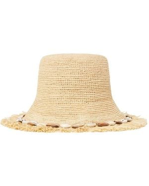 Alanui Chasing The Shadows Rafia Hat - Natural