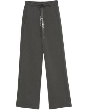 Max Mara Max Mara Cotton Wide-Leg Pants - Grey