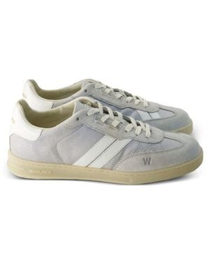 Woolrich Double U Leather Trainers - Grey