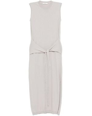 Lemaire Cotton Knotted Dress - White